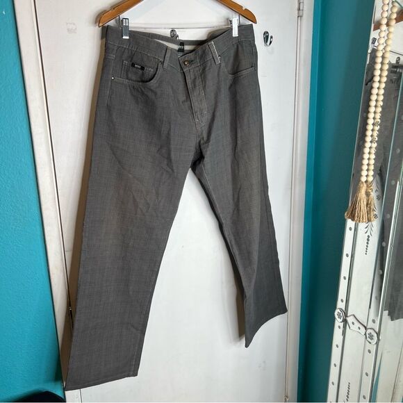Boss plaid straight leg regular fit slacks 40X30 - Picture 1 of 10